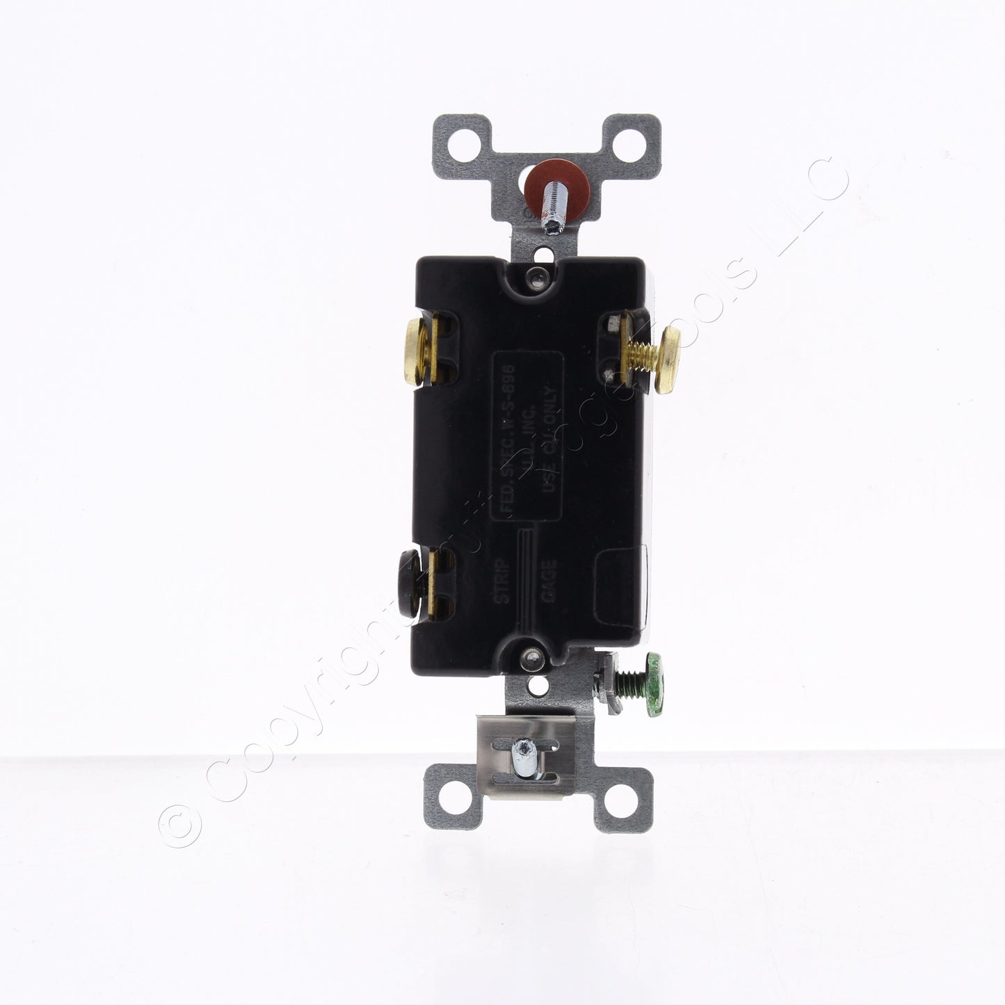 Bryant 4903BBLK Black Toggle Light Switch 3-Way Industrial Grade 20A 120/277V