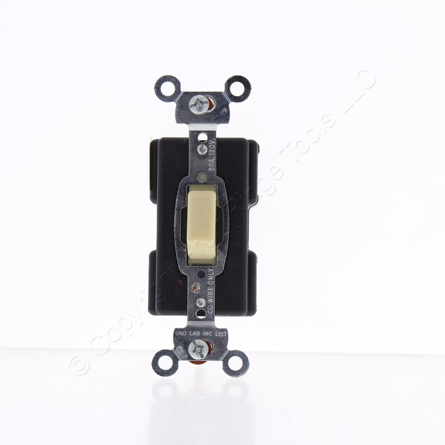 Bryant 4987GLI Ivory 20A Push Button Switch Illuminated Single Pole 120/277V