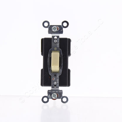 Bryant 4987GLI Ivory 20A Push Button Switch Illuminated Single Pole 120/277V