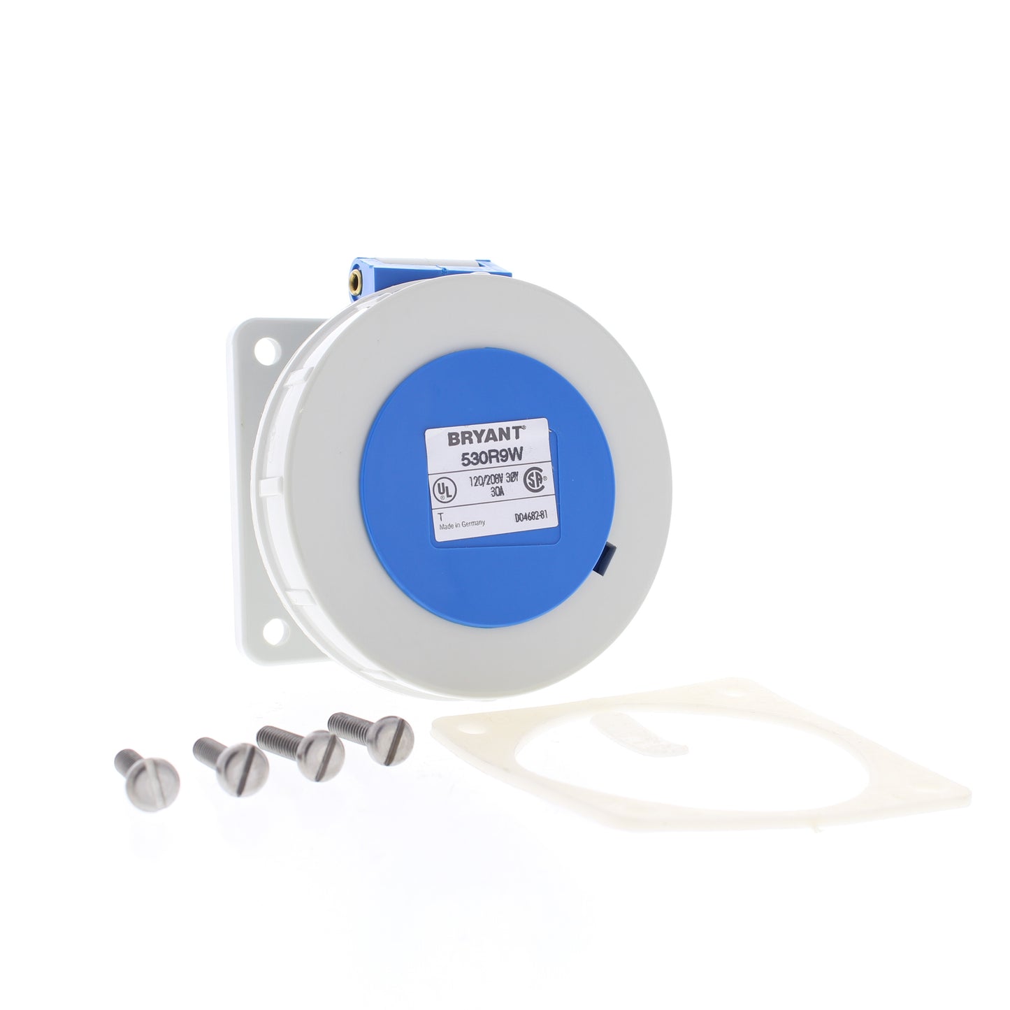 Bryant Watertight Pin & Sleeve Receptacle 20A 120/208V 3ØY Outlet 4P5W 520R9W