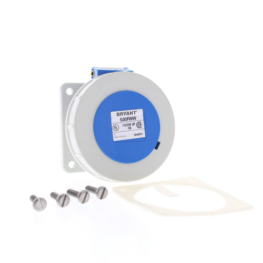Bryant Watertight Pin & Sleeve Receptacle 20A 120/208V 3ØY Outlet 4P5W 520R9W