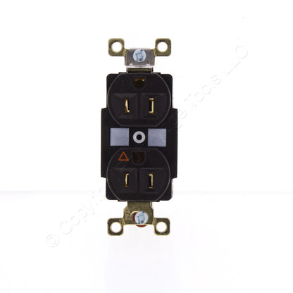 Bryant Brown Isolated Ground Industrial Receptacle Duplex Outlet 15A 5262IGB