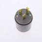 Bryant Hubbell Gray Industrial Straight Blade Plug Nema 5-15P 15A 125V 5266BGRY