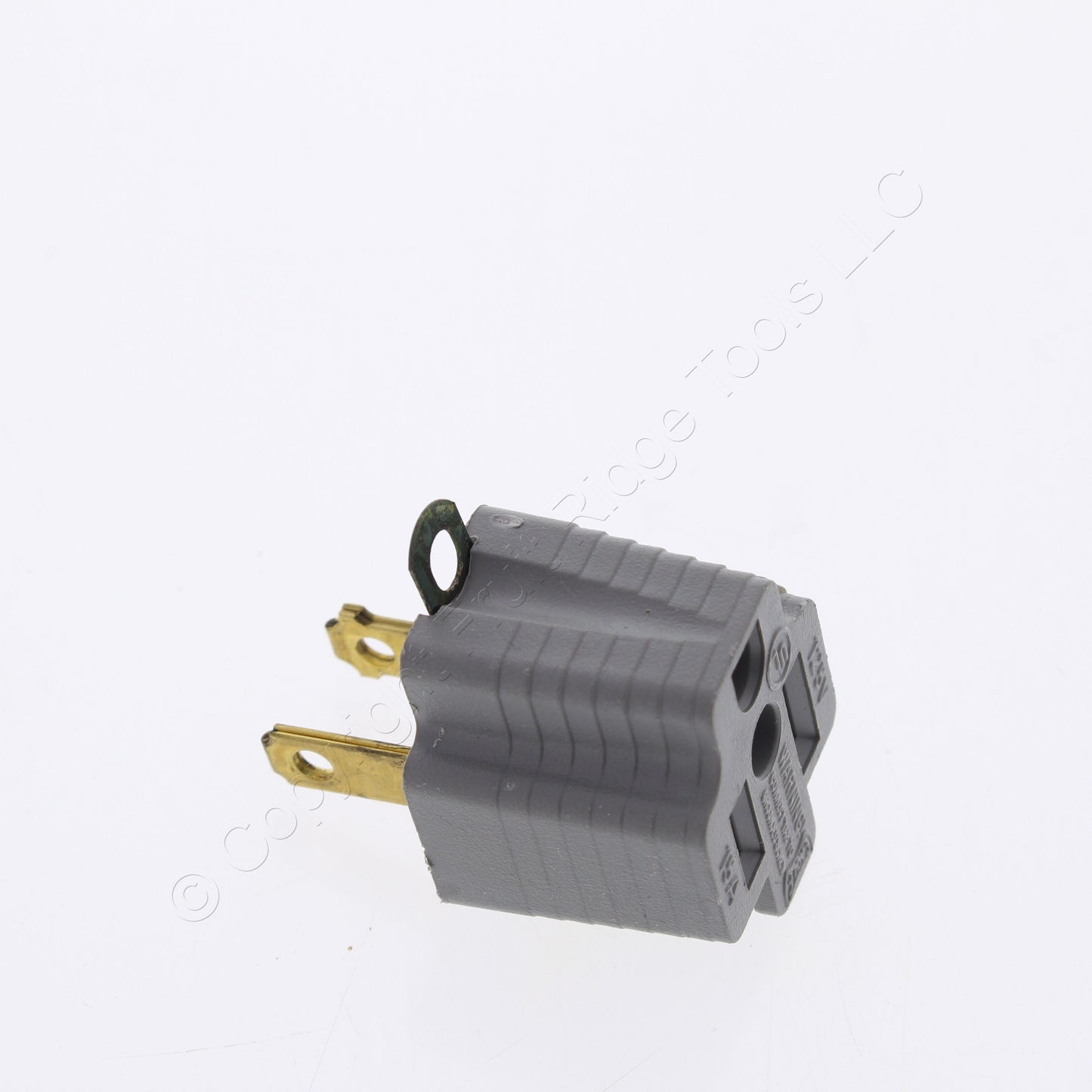 Bryant/Hubbell Plug-In 3-Prong Grounding Adapter 15A 125V 5272