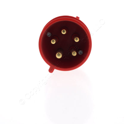 Bryant Watertight IEC Pin & Sleeve Male Plug 32A 200/346V 240/415V 4P5W 532P6W