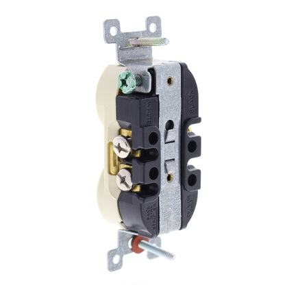 Bryant Oldstyle Ivory Heavy Duty Receptacle Duplex Outlet 5-20R 20A 125V 5352I