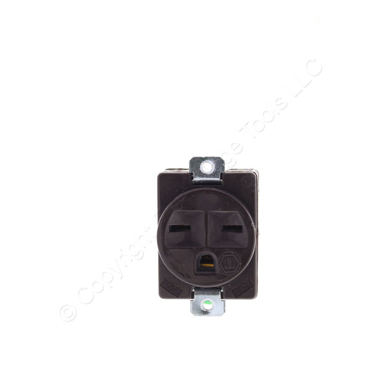 Bryant Brown Short Strap Receptacle Outlet Floor Box Panel Mount 15A 250V 5684