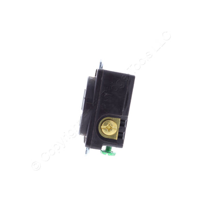 Bryant Brown Short Strap Receptacle Outlet Floor Box Panel Mount 15A 250V 5684