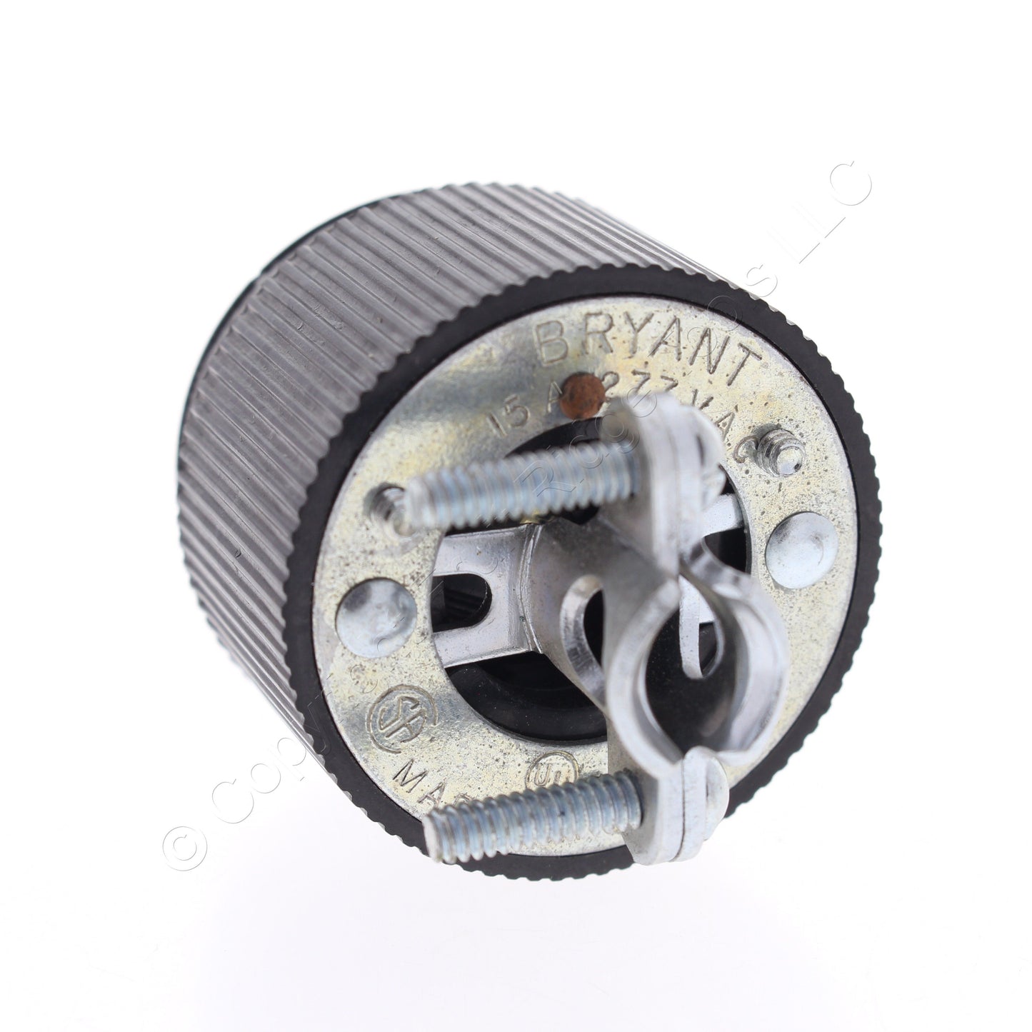 Hubbell/Bryant Straight Blade Male Plug 15A 347V Nema 24-15P Bulk 5856