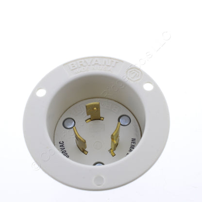 Bryant L9-20 Locking Flanged Inlet L9-20P Motor Base Plug 20A 600V 70920MB