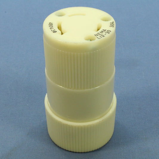 Bryant 71230-NC Nylon Turn Twist Locking Connector Nema L12-30R 30A 480V 3�