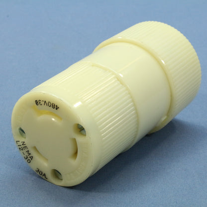 Bryant 71230-NC Nylon Turn Twist Locking Connector Nema L12-30R 30A 480V 3�