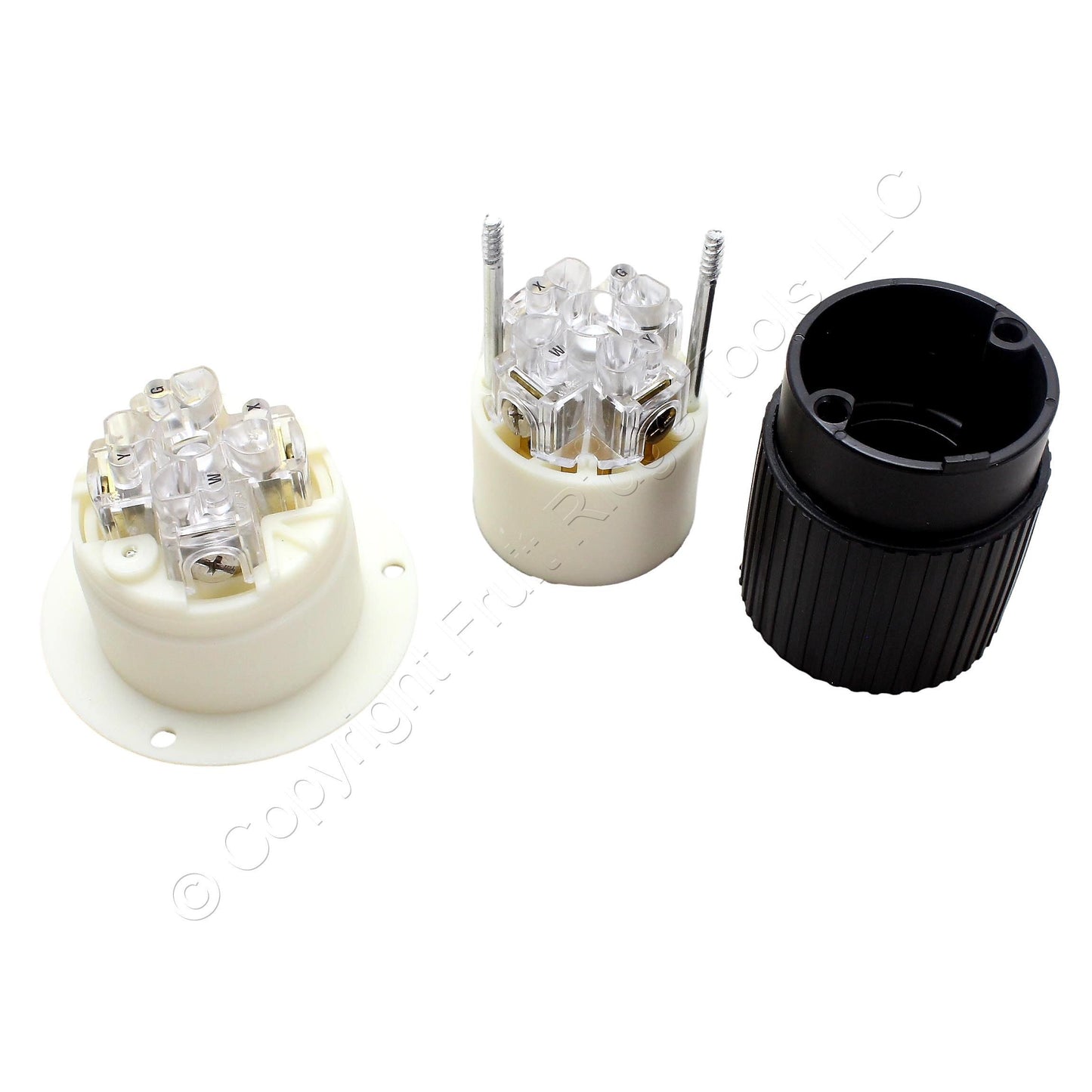Bryant L14-30 71430MB Locking Flanged Inlet & 71430NC Twist Lock Connector Plugs