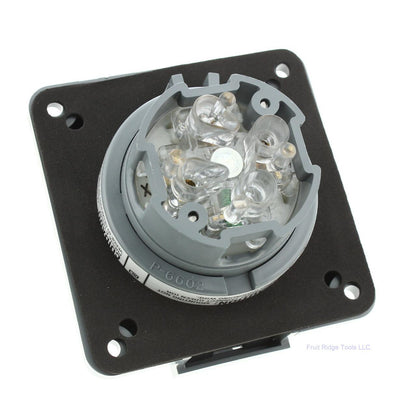 Bryant 71520SWR 20A Locking Flanged Inlet Reverse Service +Cover L15-20P 250V