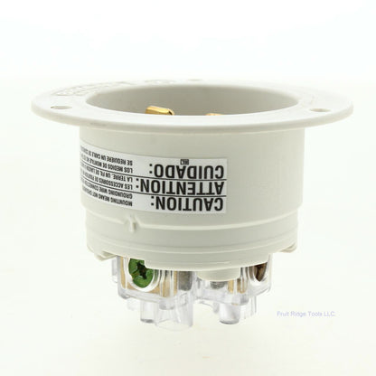 Bryant L15-30 Locking Flanged Inlet L15-30P Motor Base Plug 30A 250V 3� 71530MB
