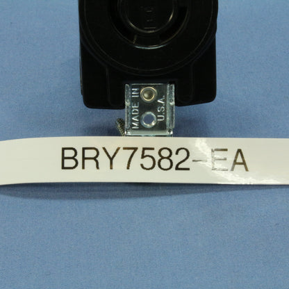 Bryant 7582 Non-NEMA 15A Twist Turn Locking Receptacle Bulk Outlet 125V/10A 250V