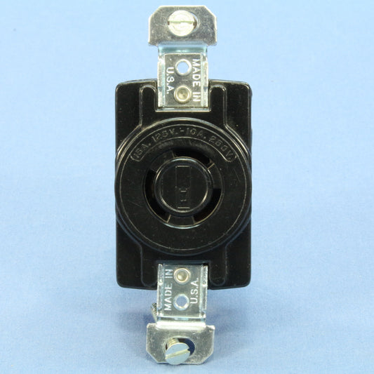 Bryant 7582 Non-NEMA 15A Twist Turn Locking Receptacle Bulk Outlet 125V/10A 250V