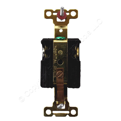 Bryant 8310WR Brown Hospital Single Outlet 20A 5-20 Receptacle Weather Resistant
