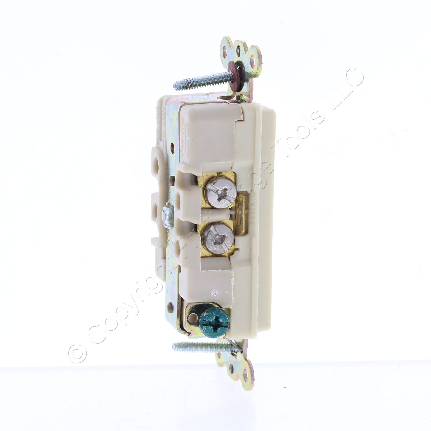 Bryant/Hubbell Ivory Industrial Grade Duplex Outlet Receptacle 20A 125V 9352I