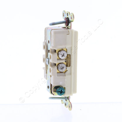 Bryant/Hubbell Ivory Industrial Grade Duplex Outlet Receptacle 20A 125V 9352I