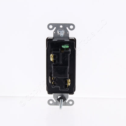 Hubbell Bryant 9803 Brown Industrial Decorator Rocker Switch 15A 3-Way 120/277V
