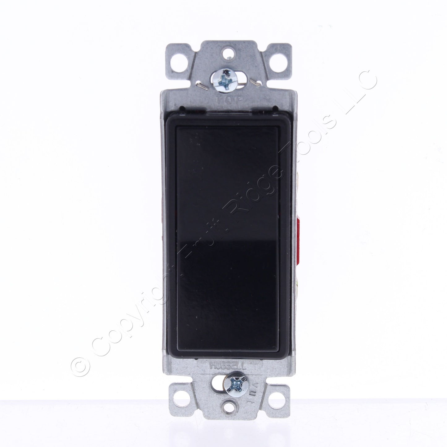 Hubbell Bryant 9902BLK Black Industrial Rocker Switch Double Pole 20A 120/277V