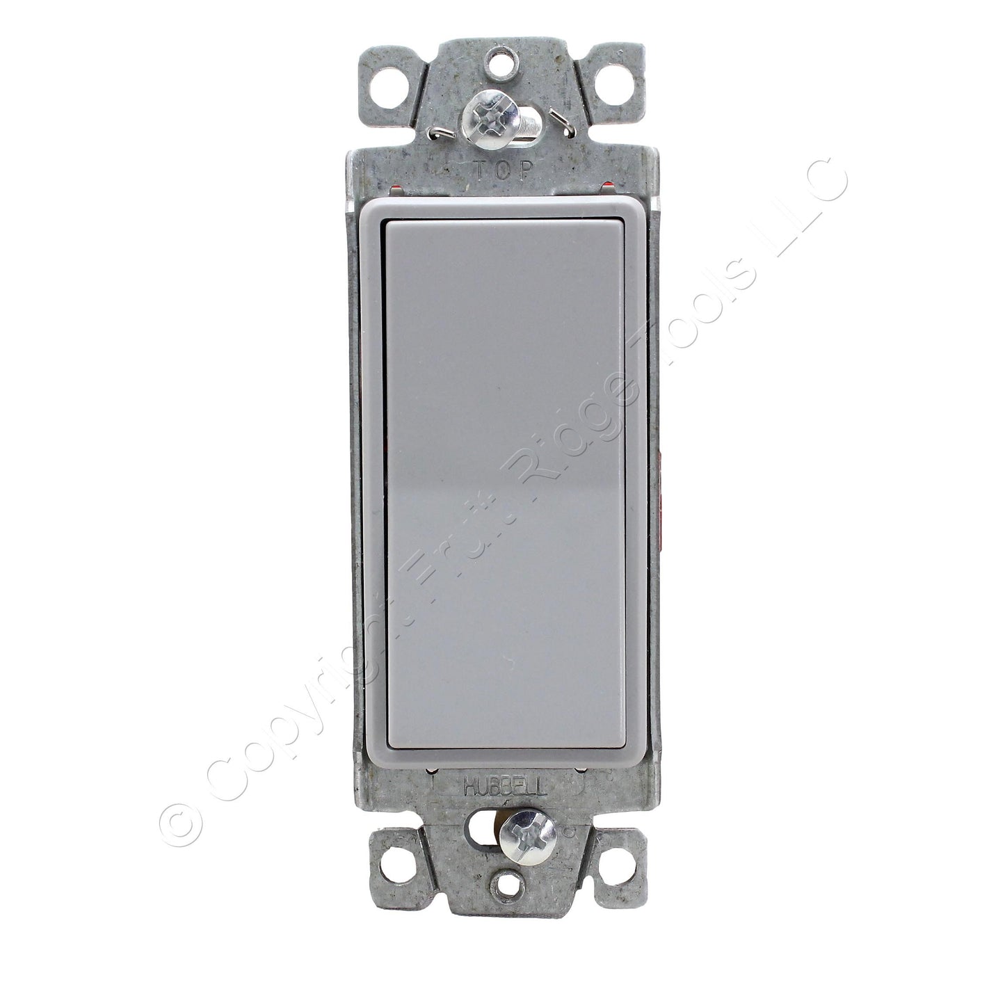 Hubbell Bryant 9902GRY Gray Industrial Rocker Switch Double Pole 20A 120/277V