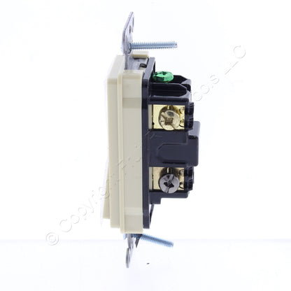 Hubbell Bryant 9903I Ivory Industrial Rocker Light Switch 20A 3-Way 120/277V