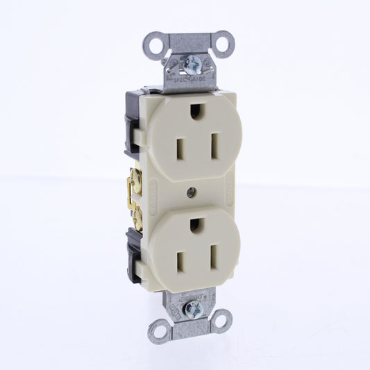 Bryant CBRS15AL Almond Outlet Duplex Receptacle 15A 5-15R Tamper Resistant