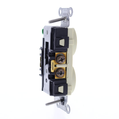 Bryant Ivory Weather Resistant Commercial Outlet Receptacle 15A CBRS15IWR