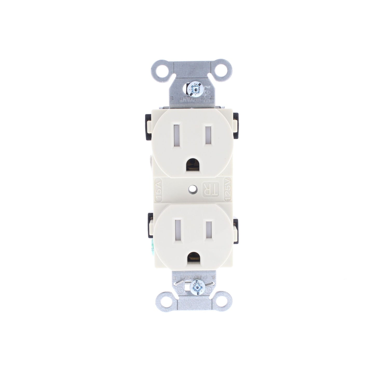 10 Bryant CBRS15LATR Light Almond Commercial TR Smooth Face 5-15R Duplex Outlets