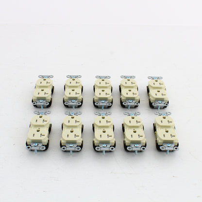 Bryant CBRS20LATR Lt Almond Commercial Tamper Resistant 5-20R Receptacles 10pcs