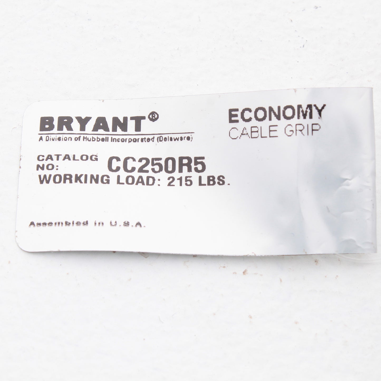 Bryant/Hubbell 5" Conduit Riser Grip Closed Mesh 2.50-2.99" Cable Cord CC250R5