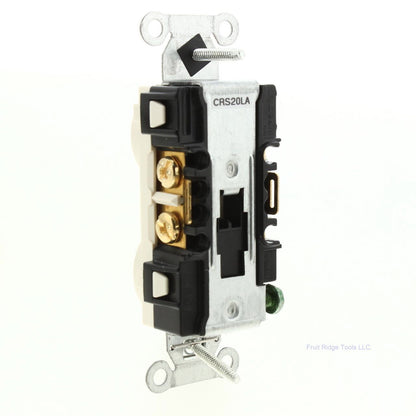 Bryant/Hubbell Lt Almond Commercial Outlet Duplex Receptacle 20A 125V CRS20LA