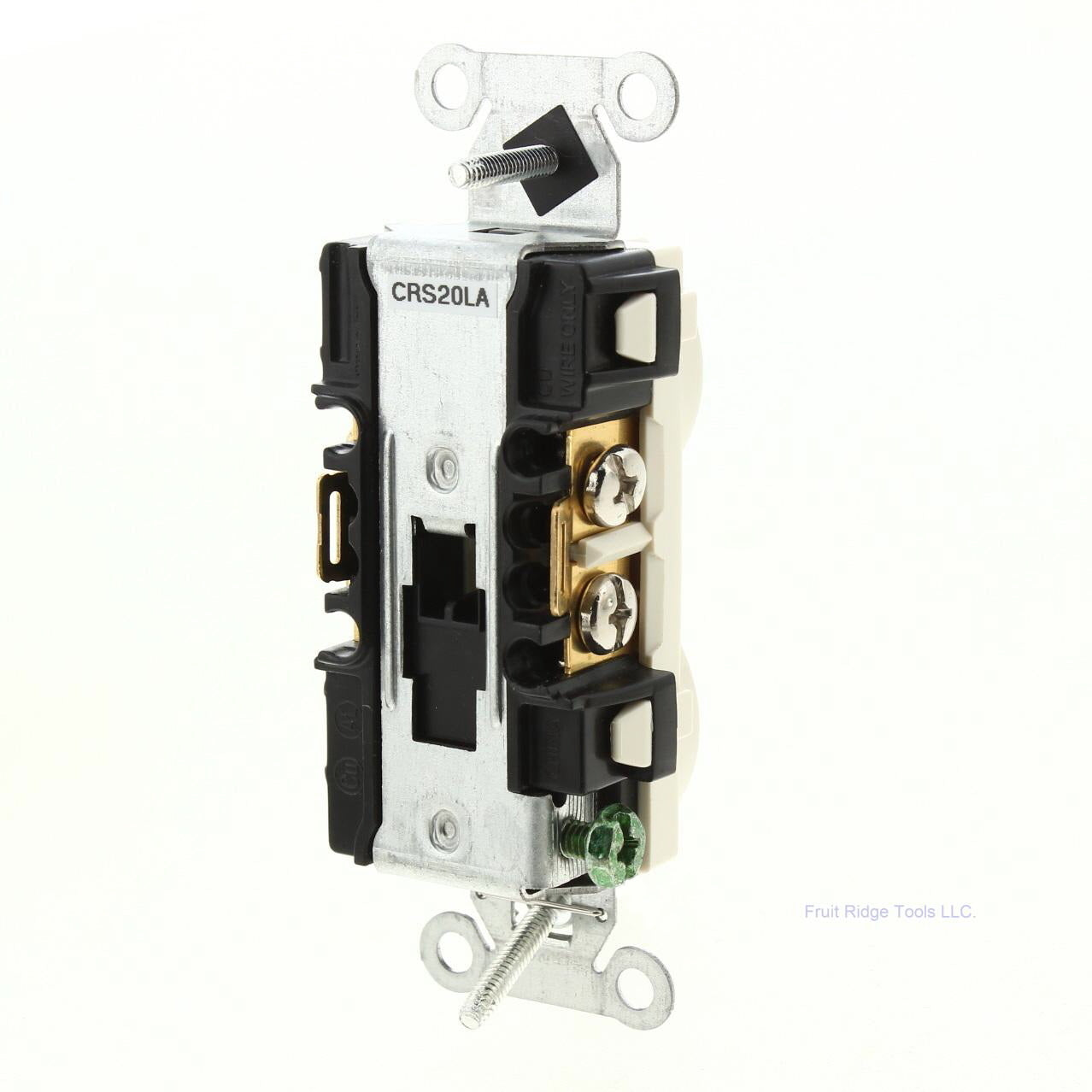 Bryant/Hubbell Lt Almond Commercial Outlet Duplex Receptacle 20A 125V CRS20LA