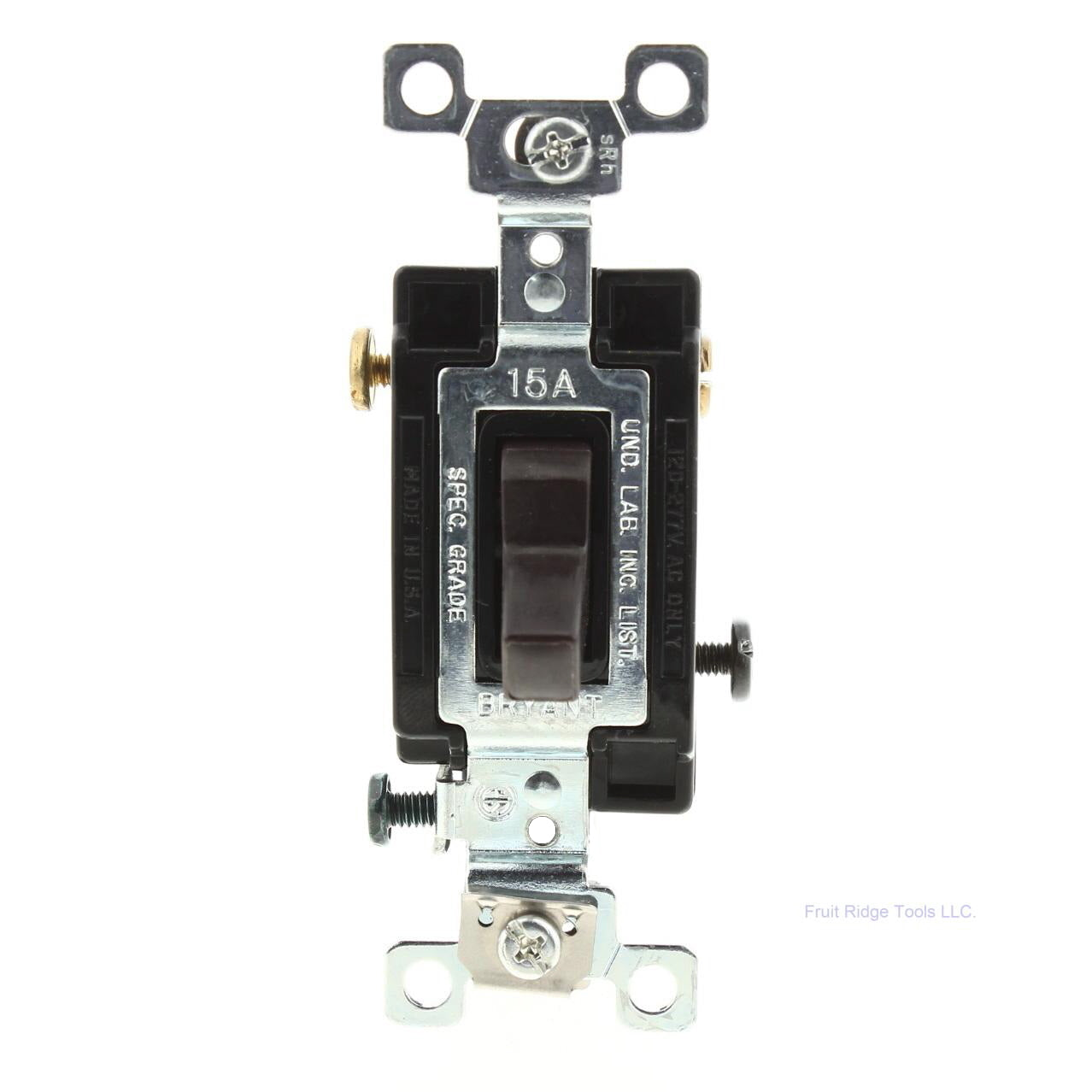 Bryant/Hubbell Brown 3-Way COMMERCIAL Grade Toggle Wall Light Switch 15A CS315-B