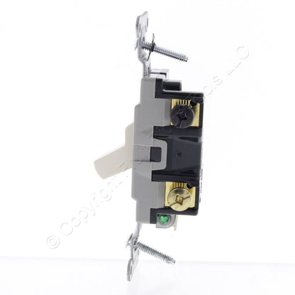 Hubbell Bryant CS320-BLA Lt Almond 3Way Commercial Grade Toggle Light Switch 20A