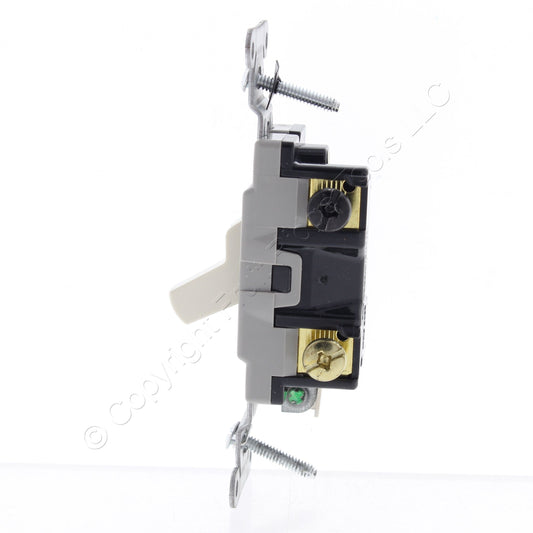 Hubbell Bryant CS320-BLA Lt Almond 3Way Commercial Grade Toggle Light Switch 20A