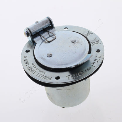 Bryant California Style Locking Armored Flanged Inlet Non-Nema 50A 250V 3 Phase