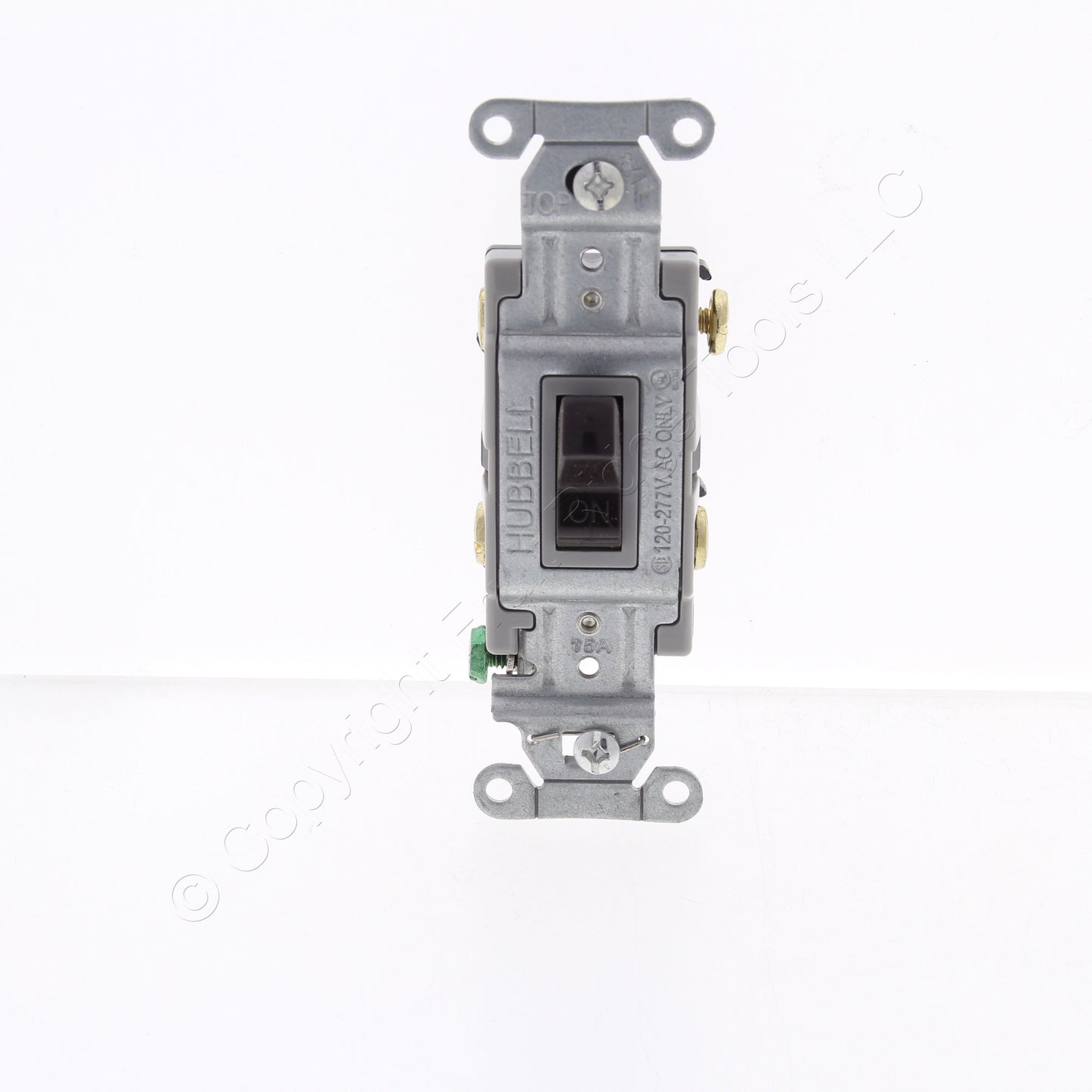Bryant CSB215B Brown Double Pole Commercial Grade Toggle Wall Light Switch 15A
