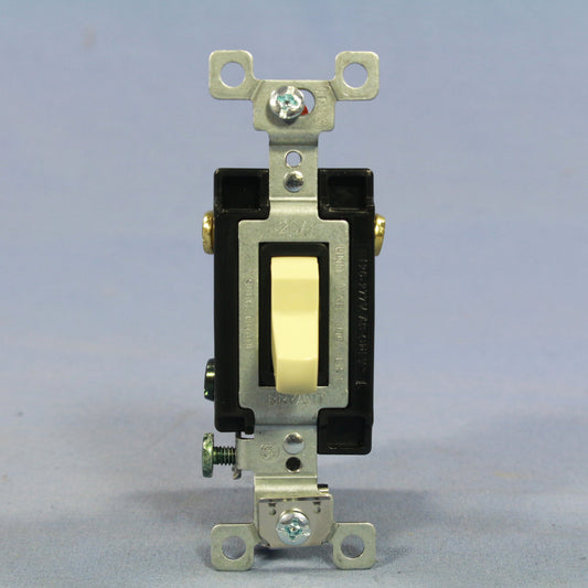 Bryant CSB420-BI Ivory Commercial Grade 4-Way Toggle Wall Light Switch 20A