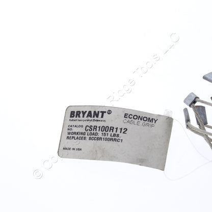 Bryant/Hubbell 1.5" Conduit Riser Grip Split Mesh 1.0-1.24" Cable CSR100R112