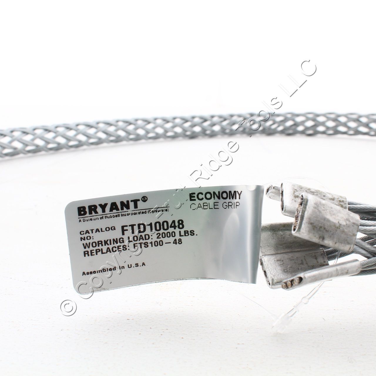 Bryant  48" Flexible Temporary Cable Splicing Grip 1.00-1.49" Mesh FTD10048