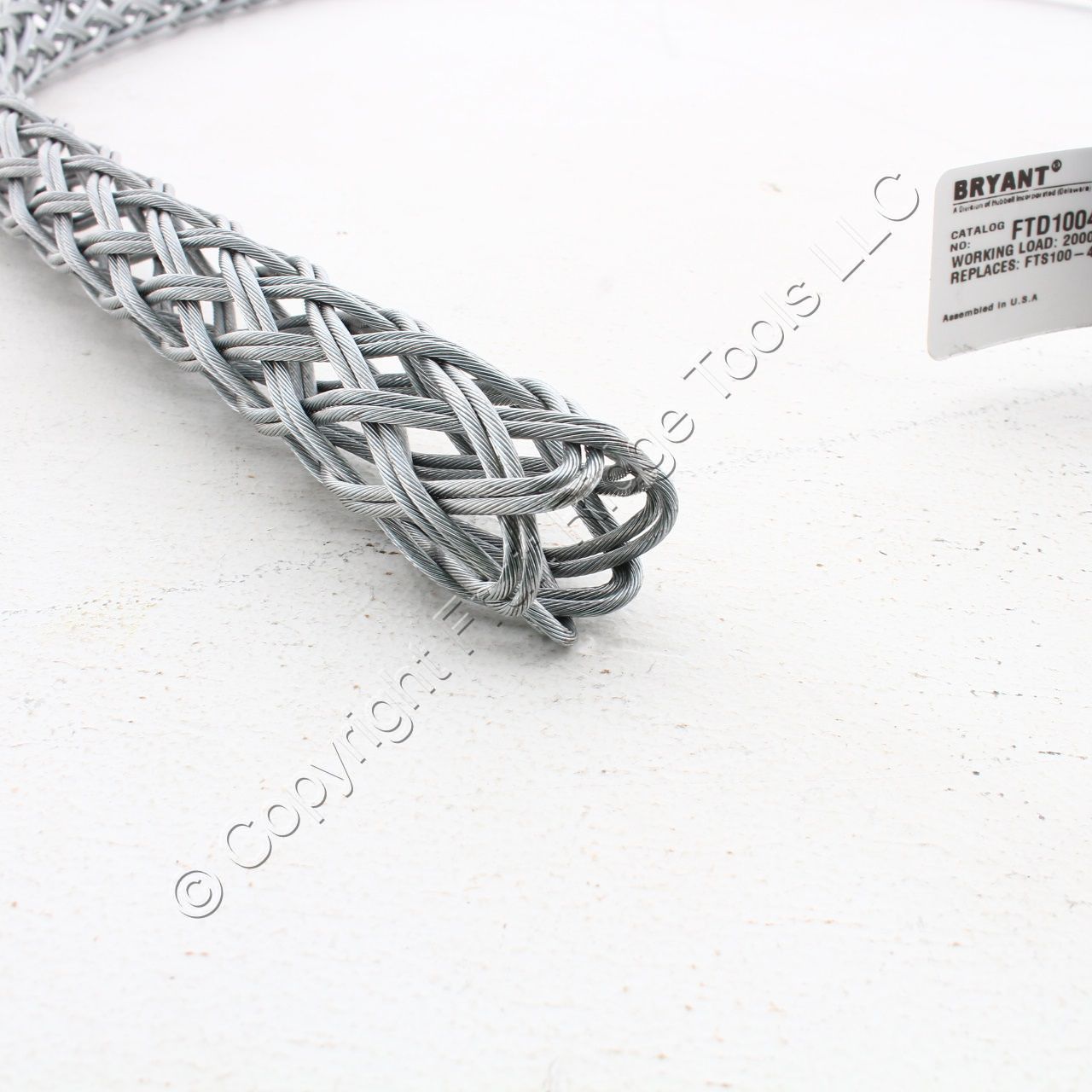 Bryant  48" Flexible Temporary Cable Splicing Grip 1.00-1.49" Mesh FTD10048