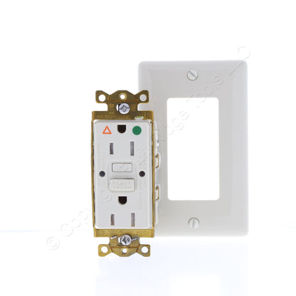 Bryant GFST82LAIG Lt Almond Hospital ISO GND SelfTest GFCI Receptacle Outlet 15A