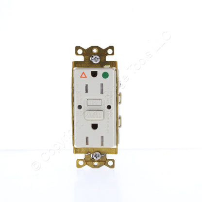 Bryant GFST82LAIG Lt Almond Hospital ISO GND SelfTest GFCI Receptacle Outlet 15A