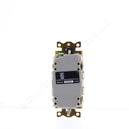 Bryant GFST82LAIG Lt Almond Hospital ISO GND SelfTest GFCI Receptacle Outlet 15A