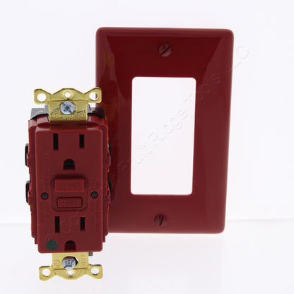 Bryant Red Hospital Grade Self-Test Gfci Receptacle Duplex Outlet 15A GFST82R