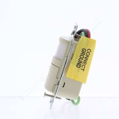 Bryant MS1001NI Ivory Vacancy Sensor Switch Night Light 120/277V 180� 1000W
