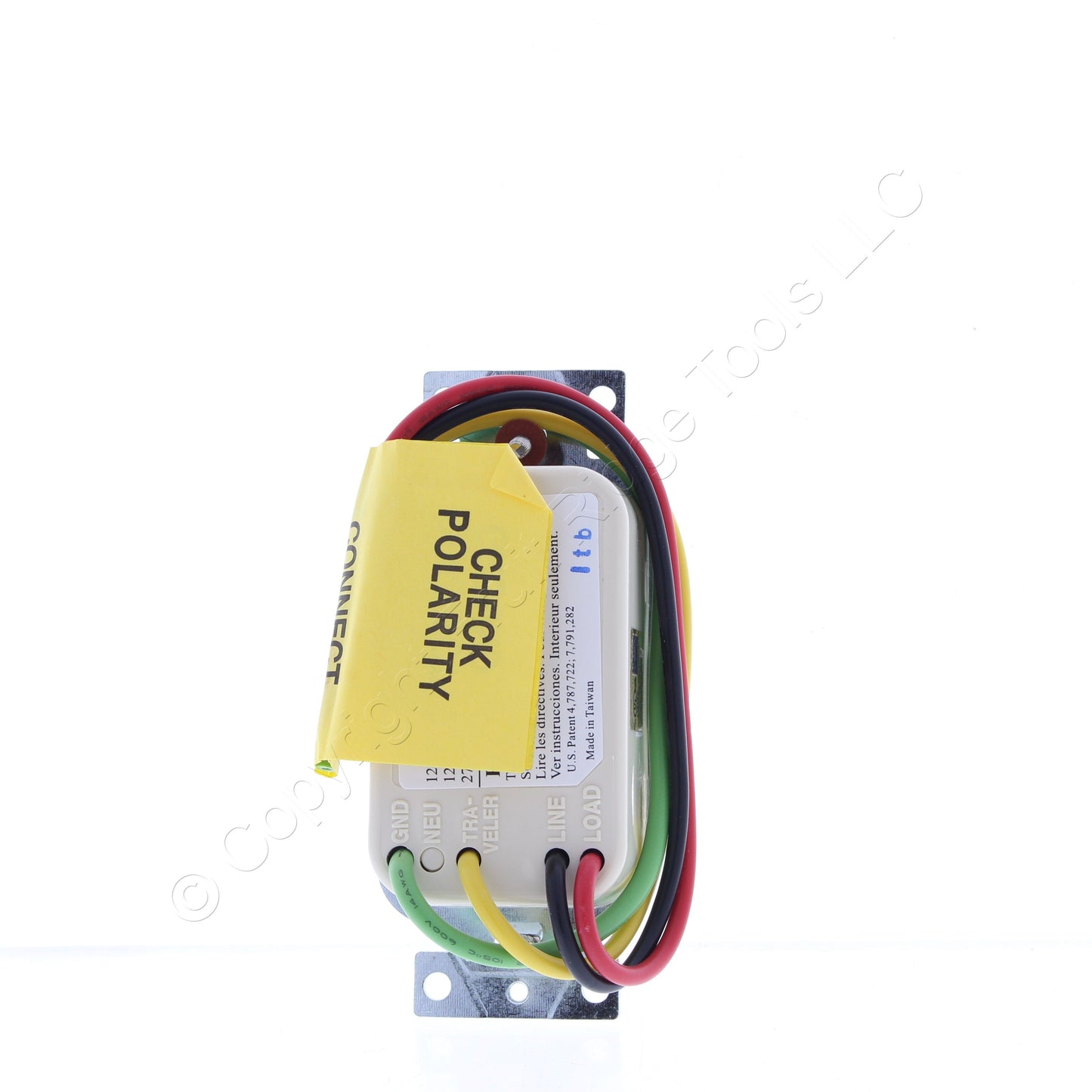 Bryant MS2000NLA Lt Almond Occupancy Sensor Switch Night Light 120/277V 180� PIR